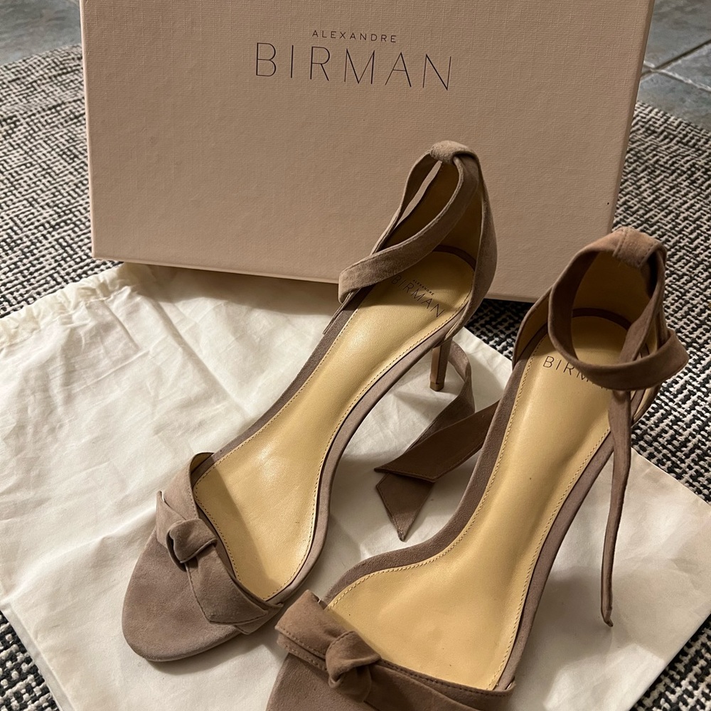 Suede Cameo High Heels